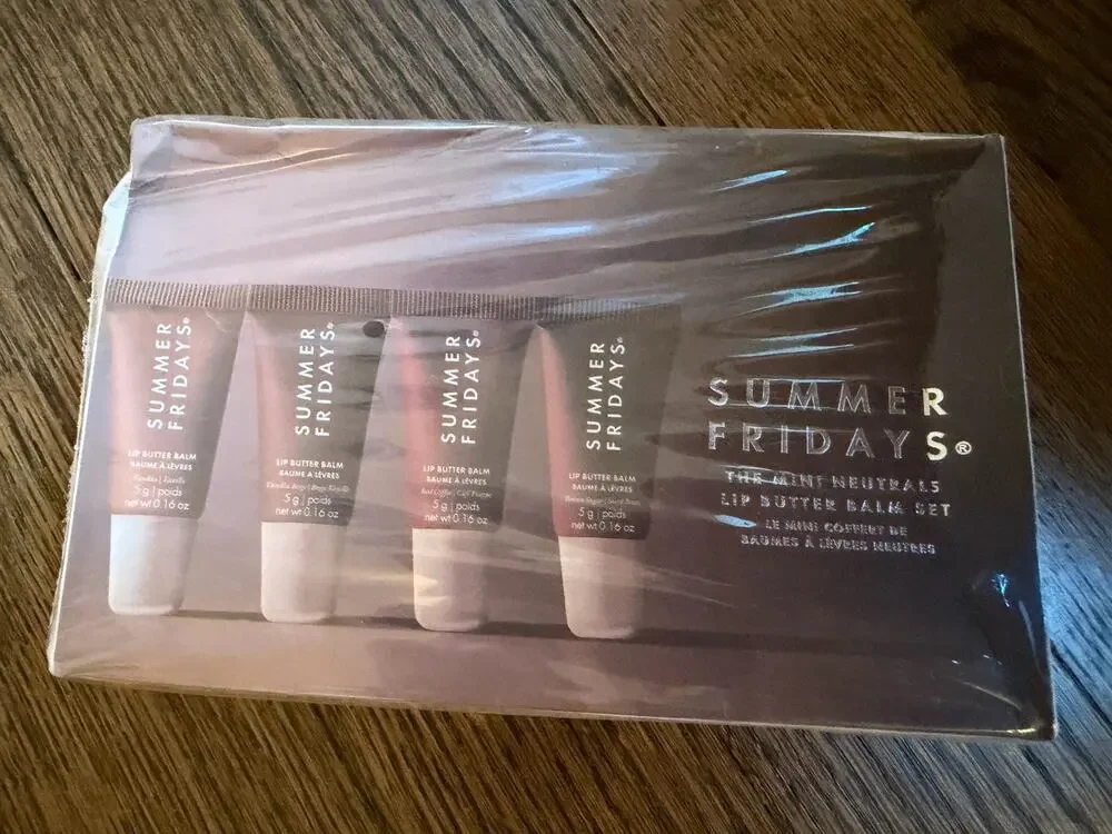 Summer Fridays The Mini Neutrals Lip Butter Balm Set NIB Sealed